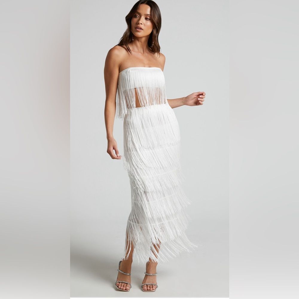 Showpo. Amalee Fringe Two Piece Set